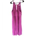 Jonathan Simkai Carli Pink Pleated Midi Dress Size 12 Photo 4