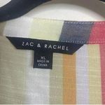 Zac and Rachel multicolored Striped open front casual boxy relaxed fit cardigan White Size XL Photo 7