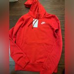 Nike Womens red white  hoodie sweatshirt Photo 0