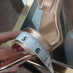 Torrid rose gold two strap tapered heels size 8.5 w Photo 13
