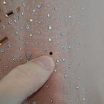 Jessica McClintock  PALE PINK DIAMOND EMBELLISHED SPARKLE SHEER LAYERING PIECE Photo 7