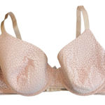 Auden NWT Demi covered lightly lined tshirt bra lace pink size 40D Photo 0