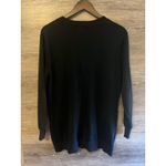 Tesla  Cardigan Black Sweater Size Large Black Unisex V neck Button down Photo 6