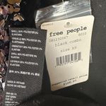 Free People Open Back Black Sequin Mockneck Lined Shirt Top Bell Sleeve XS NWT Photo 9