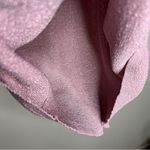 INC Stretch Ribbed Knit Pink Metallic Scoop Neck Short Sleeve‎ Puff Shoulder Top Size L Photo 5