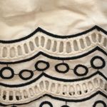 Talbots Petites Black White Full Pleated Skirt Sz. 10P Floral Lined Crochet Hem Photo 4