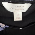 LC Lauren Conrad  Black Floral Dress cold shoulder size M‎ Photo 6