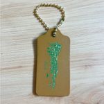 Coach Keychain  Limited Edition Bag Charm Logo Gold Chain Hawaii Stamp Large Size Photo 2