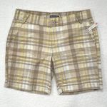 Route 66  Beige Yellow Vintage 2000's Plaid Check Shorts Photo 1