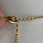 Diamond Shape Dainty Dangle Choker Necklace Gold Photo 3