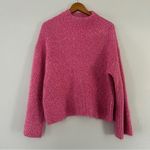 Roam Pink Cannes Mock Neck Chunky Sweater Large Comfy Barbie Barbiecore Spring Photo 1