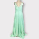 Review Australia Dress Women's 10 Mint Green Lace Top Sleeveless Maxi Gown NWT‎ Photo 2