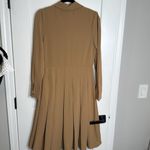 English Factory  Pleated Collared Midi Dress in‎ Camel - Size M Photo 10