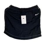Nike High Rise Nylon Swoosh Skirt Women's Size XS DM6199-010 Black NWT Photo 0