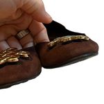 Diane Von Furstenberg  brown suede flats, Sz 8.5 Photo 4