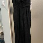 ASTR  jumpsuit black keyhole cutout Photo 0