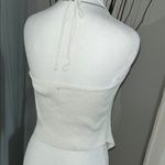 Rehab  Lab White Butterfly Embellished Halter Top Photo 4