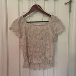 Japna Cinched Front Crop Blouse Photo 2