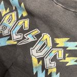Tailgate  AC/DC Graphic 90s Gray Lightweight Crewneck Sweatshirt | Size Medium Photo 1