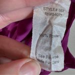 CAbi Purple Sheer Long Sleeve Button Down Shirt Womens L Classic Preppy Parisian Photo 8