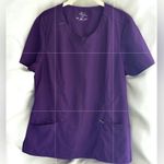 Cherokee Women's V-Neck Purple scrubs Top Photo 0