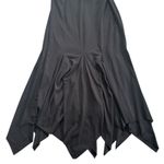 Vintage Y2K Handkerchief Asymmetrical Hem Betsey & Adam Size 8 halter neck Black Photo 1