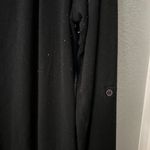 Cynthia Rowley Black V-Neck Blouse with Textured Shoulder Detail - Size M Photo 3