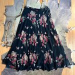 American Vintage Floral Rayon Maxi Skirt Size M Photo 0