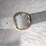 Silver Glitter Belt with Gold Buckle Size M/L Photo 3