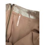 Free People NWT  Vegan Suede Metallic Silver Shimmer Mini Skirt Women's Size 12 Photo 2