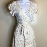 Billabong  Women floral Wrap Dress NWT Mini Floral Yellow Dress Boho Cowgirlcore Photo 1