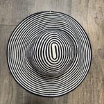 J.Crew Womens Floppy Striped Cotton Blend Sun Hat Vacation Travel Beach Nautical Photo 2