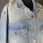 Universal Threads Universal Thread Embellished Denim Oversize Long Sleeve Shirt Snap Close XXL NEW Photo 1