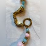 Katerina Psoma Vintage Lariat Necklace unique and Rare, Parrot and Flora Green Photo 10