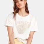 Mate the Label NEW White Organic Cotton "Turista" Max Boxy Crew Shirt - L Photo 0