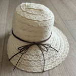 Laundry by Design  Cream Patterned Hat OS Photo 0