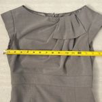 Sandra Darren Sleeveless Gray Dress With Large Bow 4P Corporate Siren Coquette Photo 6