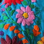 Mexican Colorful Embroidered Blue Dress Size undefined Photo 7