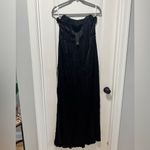 Lulus Extraordinary Presence NWT size Large Black Satin Strapless Maxi Dress Photo 13