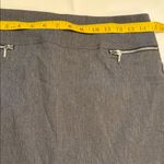 Joe B  Charcoal Pencil Skirt with Silver Zippers Photo 6