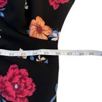 Lane Bryant  Size 22 Multicolor Dark Floral V Neck Stretch Dress Ruffle Feminine Photo 8