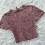 SKIMS  Cozy Knit Crop Top Rose Clay Size S/M Photo 3