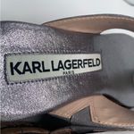 Karl Lagerfeld NWB  Women's Karsyn Platform Sandal size 9M EU 40 platform silver Photo 8