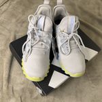 Adidas Kaptir Flow Sneaker, Grey/Blue/Powder Yellow, Size 4.5 US (GS) Photo 1