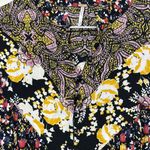 Free People  Black Pleated Blouse with Bib Collar Photo 9