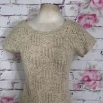 Anthropologie Sparrow cream short sleeve wool linen blend tunic dress Photo 6