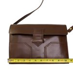 Vintage Yves Saint Laurent Brown Leather Shoulder Bag Model DE 3133 BR 1970 Photo 12