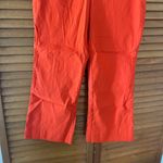 Maeve By Anthropologie Women’s Orange Cropped Linen Stretchy Pull-On Pants Sz 0 Photo 2