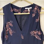 Derek Lam 10 Flowy Crosby Dark Romantic Fairy Cottagecore Ruched Dress Navy Sz 2 Photo 2