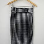 Maeve Anthropologie  Bodycon Pencil Knit Mini Skirt Gingham Checked Womens XS Photo 2